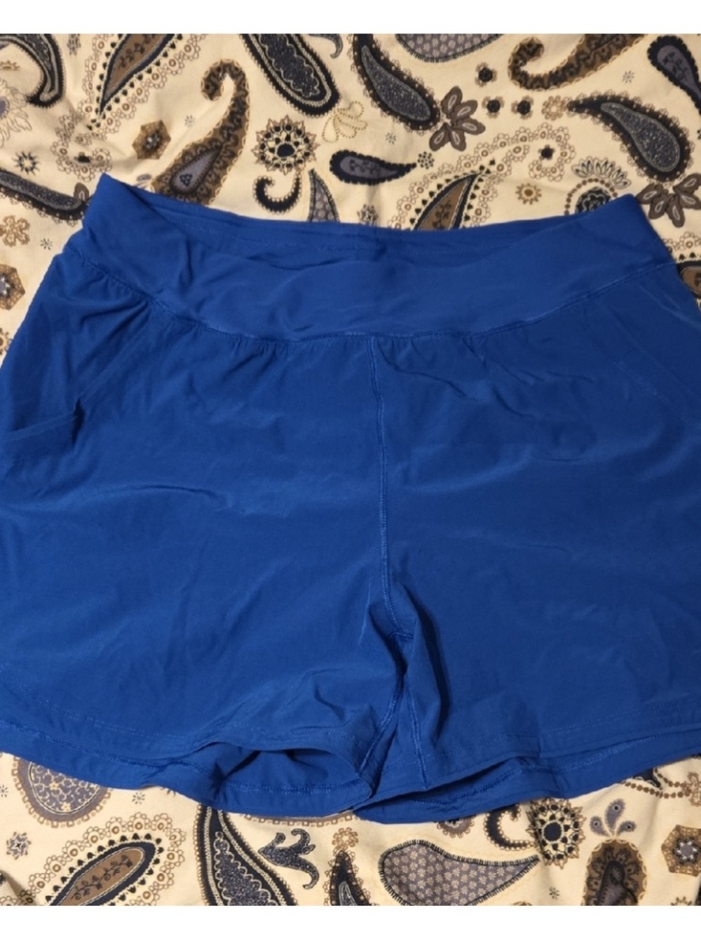 Lands' End Royal Blue Athletic Shorts with Pockets